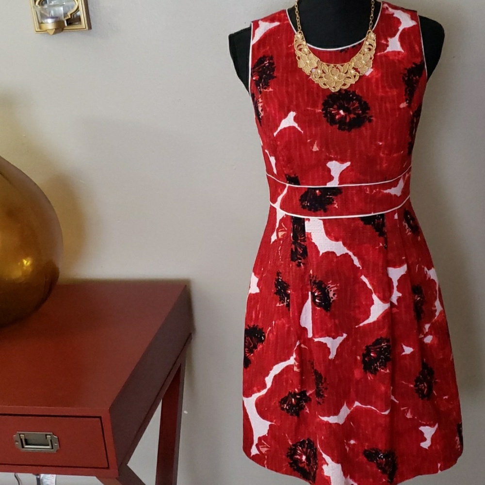 A-line Floral Dress